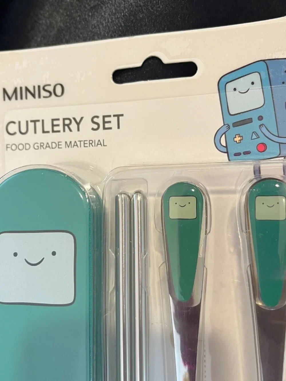 BMO Portable Utensils Travel Camping Cutlery Set Spoon Chopsticks with case